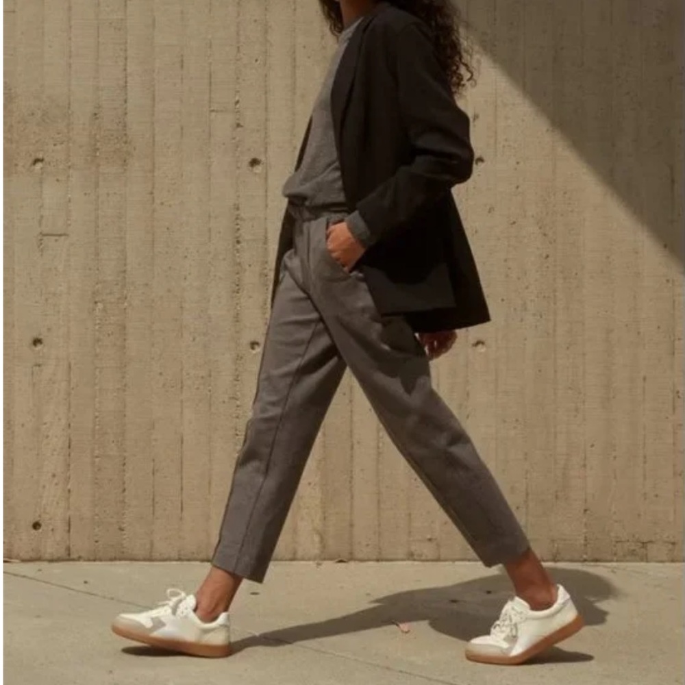 Everlane The Dream Pant in Heather Charcoal Gray Large - Picture 4 of 14